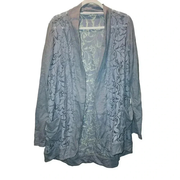 Logo by Lori Goldstein L Cardigan - Picture 1 of 4